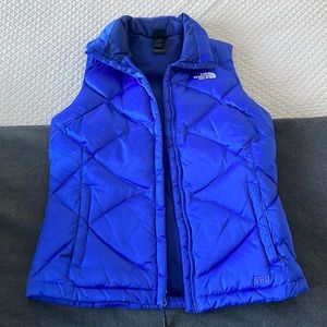 The North Face Blue 550 Puffer Vest